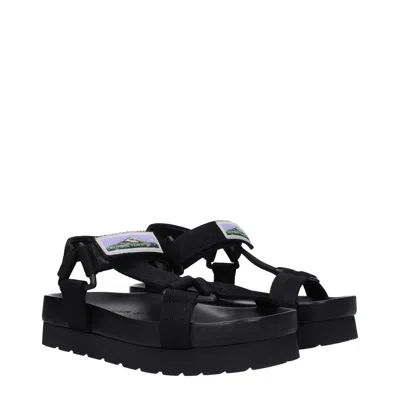 Bottega Veneta Trip Nylon Tech Slingback Sandals