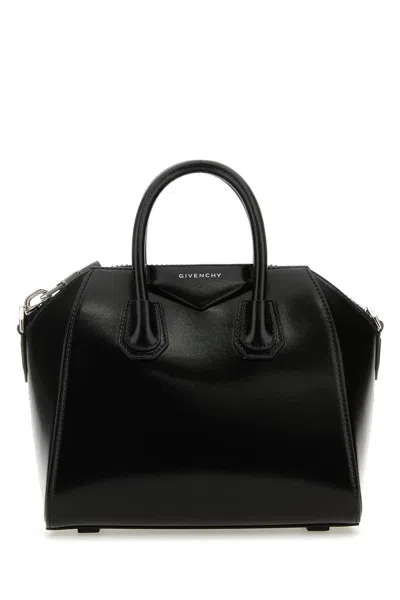 Givenchy Women Black Leather Mini Antigona Handbag