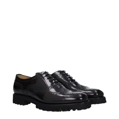 Church's Woman Lace-up Shoes Black Size 4.5 Calfskin