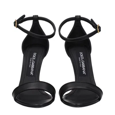 Dolce & Gabbana Keira 105 Baroque Heel Nappa Leather Sandals