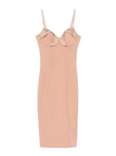 Elisabetta Franchi Dresses In Beige
