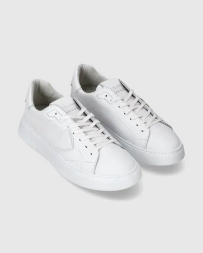 Philippe Model Temple Veau Leather Sneakers In White