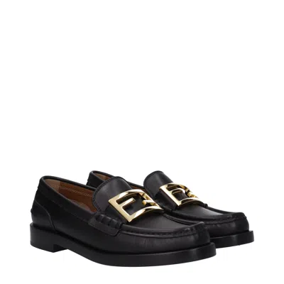 Fendi Mocassini Women Skin Black