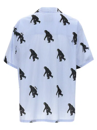 Moschino Poplin Shirt Allover Chimpanzee