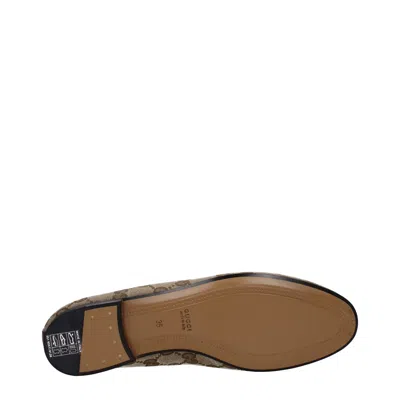 Gucci Mocassini Woman Fabric Beige/ebano