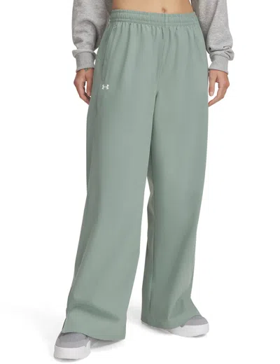 Under Armour Women's Rival Wide Leg Pants In Green