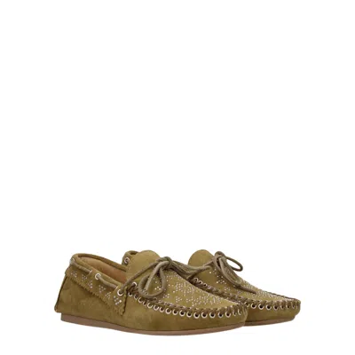 Isabel Marant Mocassini Women Suede Green