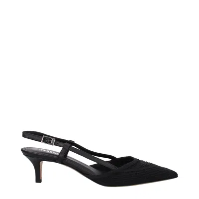 Isabel Marant Sandals Crochet Story Woman Fabric Black