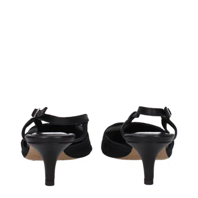 Isabel Marant Sandals Crochet Story Woman Fabric Black