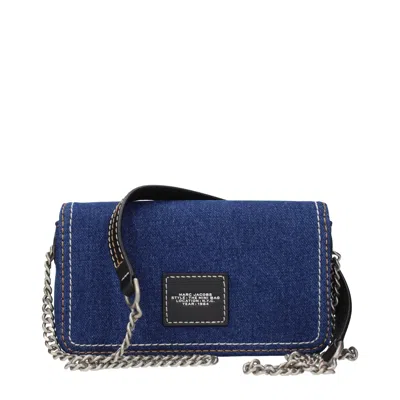 Marc Jacobs Borse A Tracolla The Mini Bag Donna Tessuto Blu