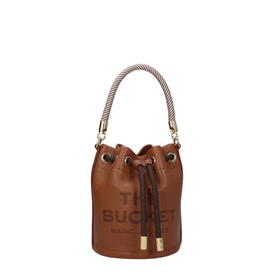 Marc Jacobs Brown The Leather Bucket Bag
