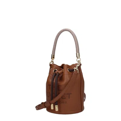 Marc Jacobs Brown The Leather Bucket Bag