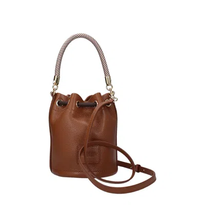 Marc Jacobs Brown The Leather Bucket Bag