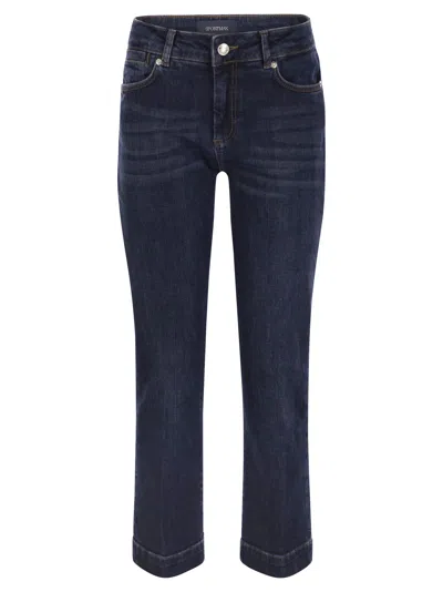 Sportmax Umbria Mini Flared Jeans In Navy