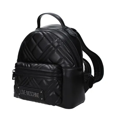 Love Moschino Backpacks And Fuppies Women Polyurethane Black