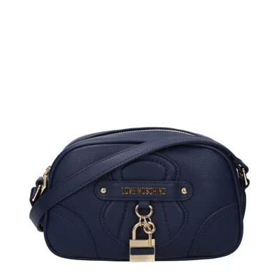 Love Moschino Shoulder Bags Women Polyurethane Blue/blue Night