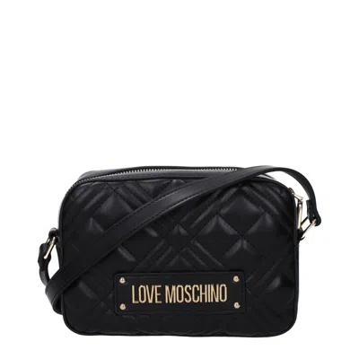 Love Moschino Shoulder Bags Women Polyurethane Black/gold