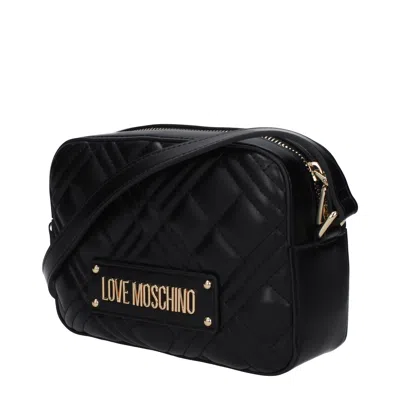 Love Moschino Shoulder Bags Women Polyurethane Black/gold