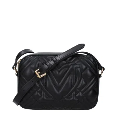 Love Moschino Shoulder Bags Women Polyurethane Black/gold