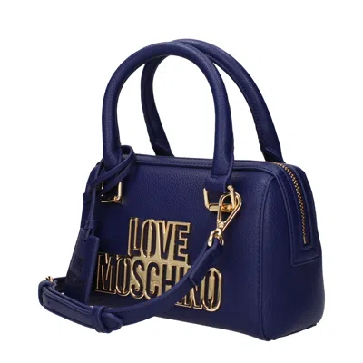 Love Moschino Handbags Women Polyurethane Blue/blueberry