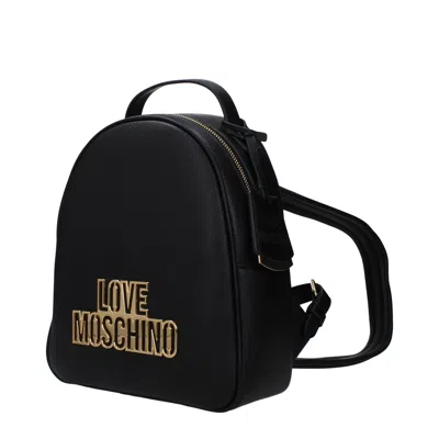 Love Moschino Backpacks And Fuppies Women Polyurethane Black