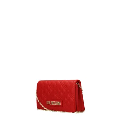 Love Moschino Pochette Woman Polyurethane Red