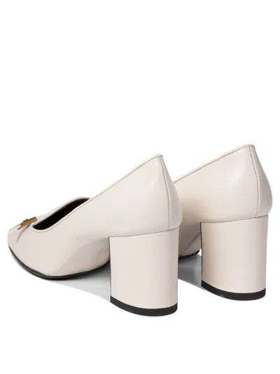 Khaite Fawn Zweifarbige Pumps Aus Lackleder In White