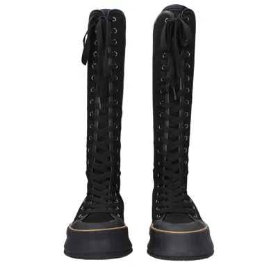 Shop Max Mara Boots Women Fabric Black