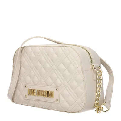 Love Moschino Shoulder Bags Women Polyurethane Beige/ivory