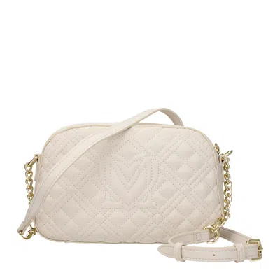 Love Moschino Shoulder Bags Women Polyurethane Beige/ivory