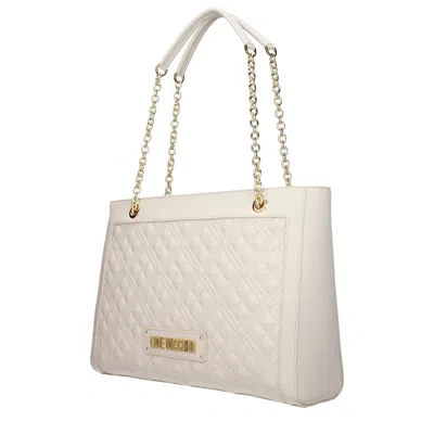 Love Moschino Shoulder Bags Women Polyurethane Beige/ivory