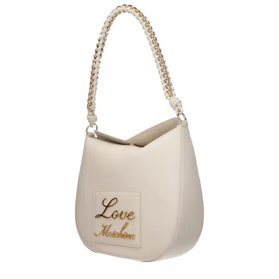 Love Moschino Shoulder Bags Women Polyurethane Beige/ivory