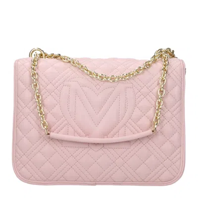 Love Moschino Shoulder Bags Women Polyurethane Pink