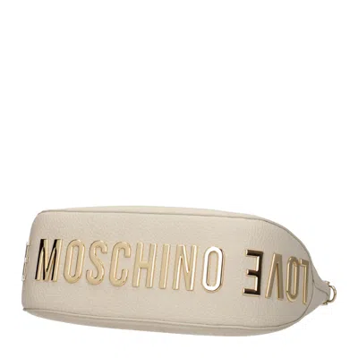 Love Moschino Shoulder Bags Women Polyurethane Beige/ivory