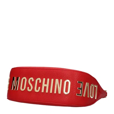 Love Moschino Shoulder Bags Women Polyurethane Red/lipstick