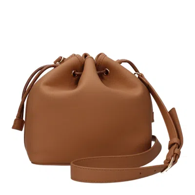 Love Moschino Shoulder Bags Women Polyurethane Brown/camel