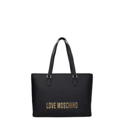 Love Moschino Shoulder Bags Eco Friendly Woman Polyurethane Black