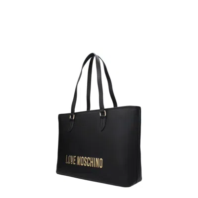 Love Moschino Shoulder Bags Eco Friendly Woman Polyurethane Black