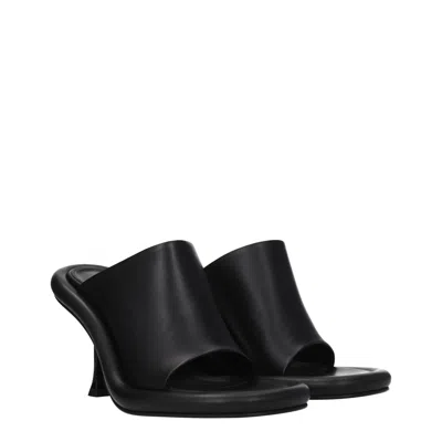 Jw Anderson Woman Sandals Black Size 10 Soft Leather