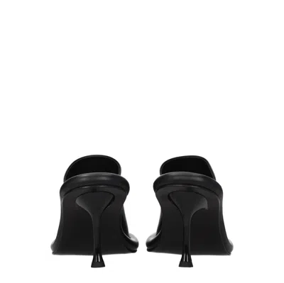 Jw Anderson Woman Sandals Black Size 10 Soft Leather
