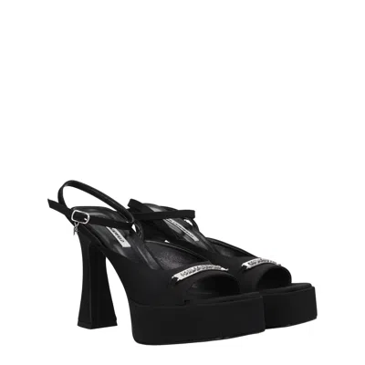 Karl Lagerfeld Sandals Lazula Womens Fabric Black