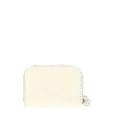 Jil Sander Women Coin Pocket Leather Beige/milk