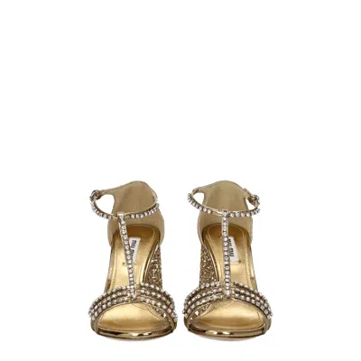 Miu Miu Embellished Leather Sandals