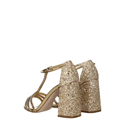 Miu Miu Embellished Leather Sandals