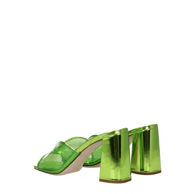Miu Miu Sandals Women Plexiglas Green