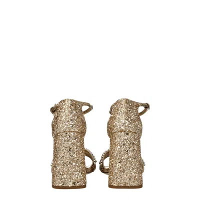 Miu Miu Embellished Leather Sandals