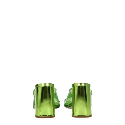 Miu Miu Sandals Women Plexiglas Green
