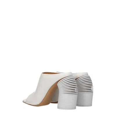 Off-white High-heel Leather Mules