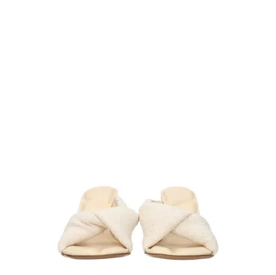 Jacquemus Beige Fabric Sandal In Neutral