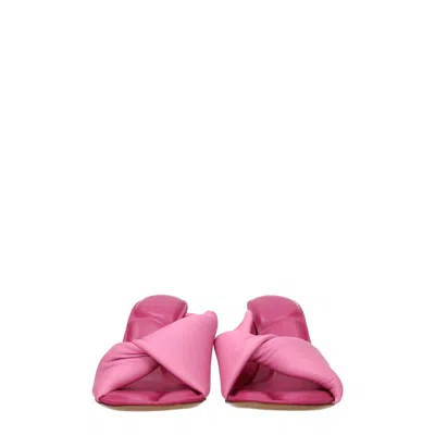 Jacquemus Les Mules Bagnu Sandals In Pink Leather